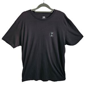 Lift Box Men's XL No Excuses Weightlifting Graphic Tee Shirt Black Dumbbell Gym